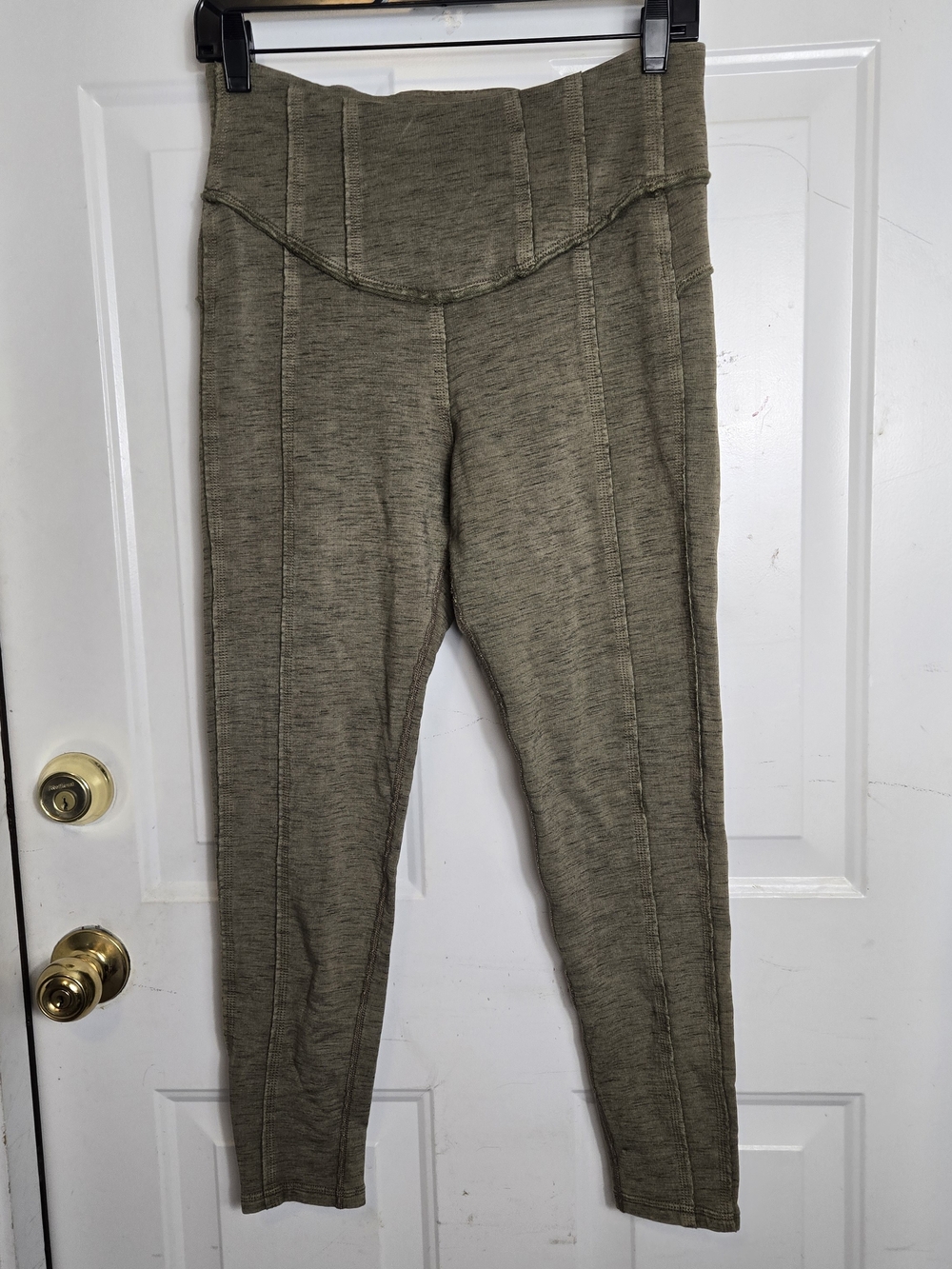 FP Movement Hybrid Olive High-Waist Leggings by Free People Size M